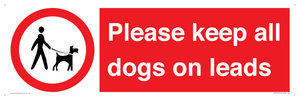 Please keep all dogs on leads